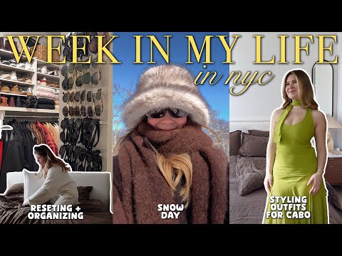 week in my life (2025 reset pt. 2) organizing bathroom, closet, cabinets + styling outfits