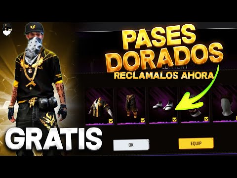 PASES DORADOS GRATIS SAKURA Y HIP HOP  ¿PARA TODOS? FREE FIRE