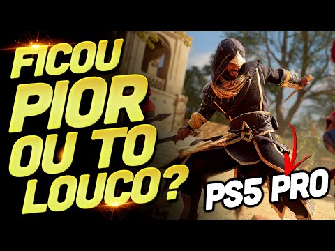 COMO FICOU ASSASSIN'S CREED MIRAGE NO PS5 PRO? NOTOU ALGUMA MUDANÇA AQUI?