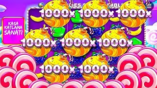 SLOT OYUNLARI 🍭 SWEET BONANZA 1000 🍭 BONANZA DA KÜÇÜK KASA 10.500 TL İLE KASA KATLAMA #slotoyunları