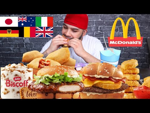 (ASMR) MCDONALD'S INTERNATIONAL MENU HEIST MUKBANG