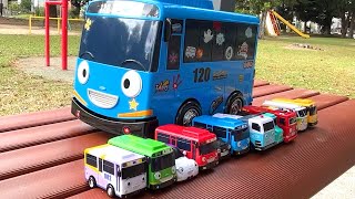 Tayo the Little Bus ☆ Carry Case Stickers & Outdoor Play Collection