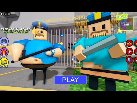 HEROBRINE BARRY Vs BARRY BARRY'S PRISON RUN (OBBY) #roblox #obbygameplay