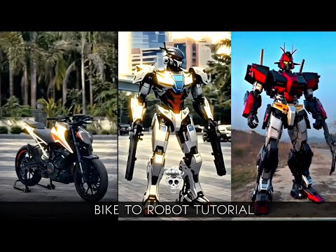 BIKE TO ROBOT💀 -Transformation video editing tutorial | bike to robot instagram trending reels edit