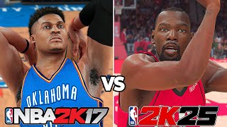 Durant vs Westbrook In Every NBA 2K