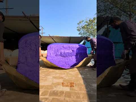 Behind the Scenes: Crafting of Blue Polyurethane foam! 🏭🧽