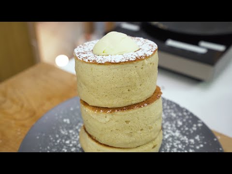 Torre de hotcakes bailarinas japonesas (súper esponjosas)