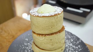 Torre de hotcakes bailarinas japonesas (súper esponjosas)