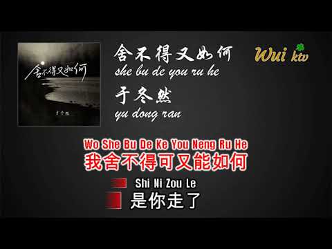 She Bu De You Ru He  – Yu Dong Ran (Karaoke Dual Audio) / 舍不得又如何 – 於冬然