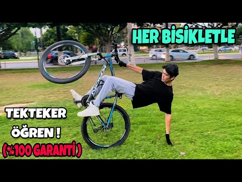 HER BİSİKLETLE TEKTEKER NASIL YAPILIR (%100 GARANTİ) TÜM AYRINTILAR / HOW TO WHEELİE