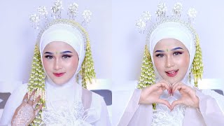 CARA MAKEUP AKAD NIKAH SUNDA PUTRI HIJAB SIMPLE BUAT PEMULA