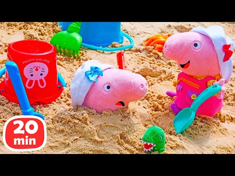 Spielzeug Videos für Kinder mit Peppa Wutz Kompilation. Plüpa Plüsch Paradies