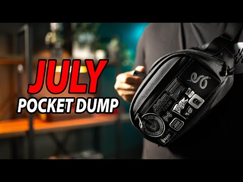 MONOCHROME AND ALL BLACK EVERYDAY CARRY? | July Pocket Dump