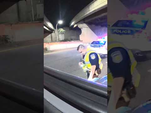 Police Checkpoint #police #cops #jeep #lyft #driving