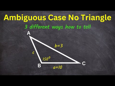 The Best of Ambiguous Case No Triangle 3 Examples