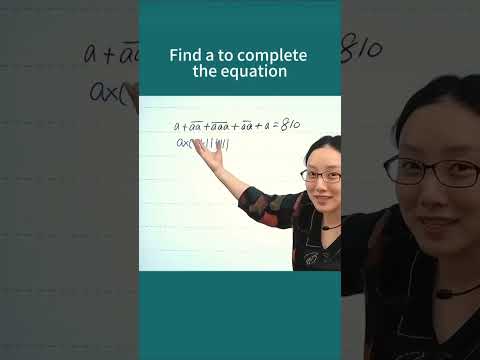 Find 'a' to complete the equation!🚫 No Calculator. #maths #education #thinking #solution #algebra#yt