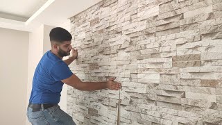 TV BÖLÜMÜ DUVARINA 3D KAĞIT UYGULAMASI!