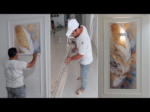 طريقة تنفيذ ديكور البانوه الجديد مع ورق الحائط 3D بالتفصيل