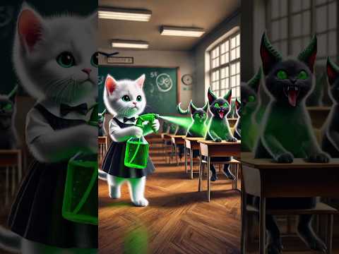 Little cat made medicine for zombies😱😭#catsoftiktok #cat #cute #aiart #ai #poorcat#catlover#fyp