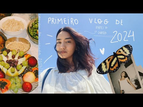 vlog // pintando o cabelo, virada & como foram os primeiros dias do ano 💐