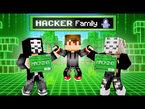 I Got Adopted By A HACKER FAMILY In Minecraft!