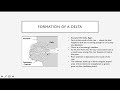 Delta Formation and River Processes