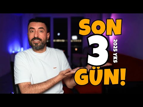 SON 3 GÜN! Ders Çalışmalı mı? Dinlenmeli mi?