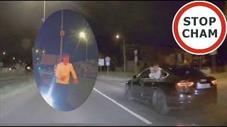 Agresywny czy pijany? Chciał wsiąść do auta  #2257 Wasze Filmy