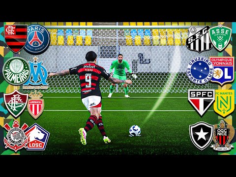 COMEÇOU a COPA entre BRASILEIRÃO x LIGUE 1 nos PÊNALTIS | EAFC 25