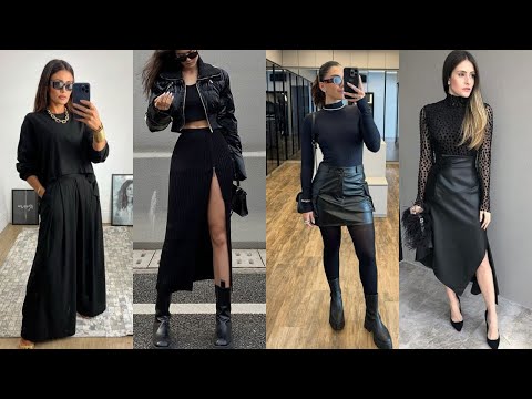🖤 Looks en Negro Total 2025 | Cómo Vestir de Negro con Elegancia y Estilo
