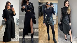 🖤 Looks en Negro Total 2025 | Cómo Vestir de Negro con Elegancia y Estilo