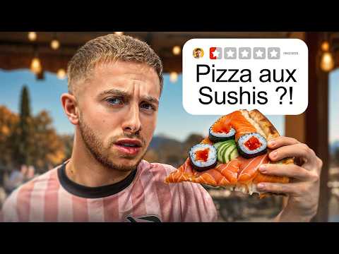 J’ai TESTÉ des pizzas INSOLITES ! (genre goût sushi mdrrrr)