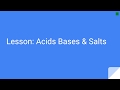 Acid-Base Chemistry Concepts