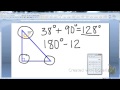 Finding Missing Angles in Triangles