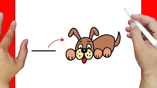 Aprende a Dibujar un perro tierno | Dibujos fáciles