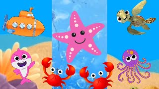 Baby Shark song Baby Shark Dance with Animals Sea under Seaworld | Nursery rhymes kids song