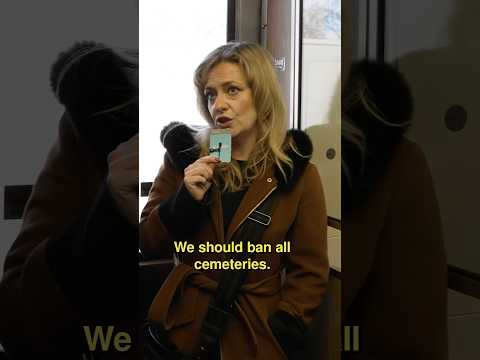 WE SHOULD BAN CEMETERIES!! #realestate #funnyinterview #comedy #chicago