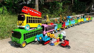 WADIDAW  !! Mobil Truk Tronton Panjang Bongkar Mainan Mobil Mobilan Truk Molen, Forklif, Excavator