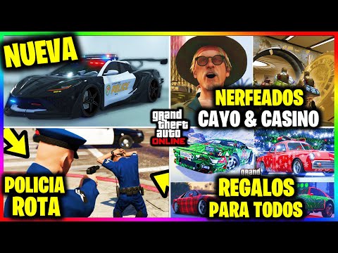 DLC de NAVIDAD! POLICIA ROTA! CAYO NERFEADO! REGALOS PARA TODOS! 3 COCHES NUEVOS!   GTA Online