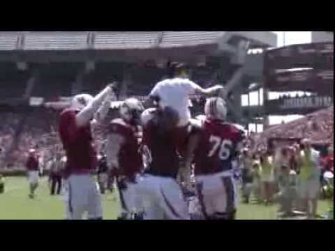 Dawn Staley Spring Game Touchdown - FIELD VIEW