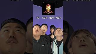 1% vs 50% vs 80% vs 100% #beatbox #tiktok