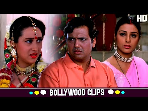 दोनों बीवी के चक्कर मे कैसे फसे गोविंदा | Govinda, Tabu, Karisma Kapoor | Saajan Chale Sasural Scene