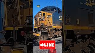 Intense CSX Freight Run: Capital Limit Westbound vs. Eastbound Race! #shorts