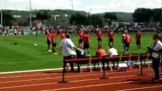 Eintracht-Spieler beim aufwärmen in Marburg am 18.07.2010.mp4
