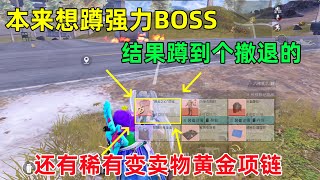 这赛季的强力BOSS都没人打吗？蹲半天竞出现个惊喜，还有稀有黄金项链