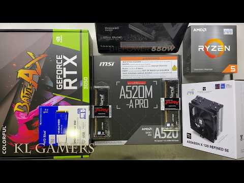AMD Ryzen 5 5600 msi A520M A PRO ThermalRight Assassin X120 Refined SE RTX3050 Gaming PC Build