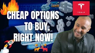 Why Tesla Stock could EXPLODE this week - Cheap Options to Buy, Right Now! Episode 5