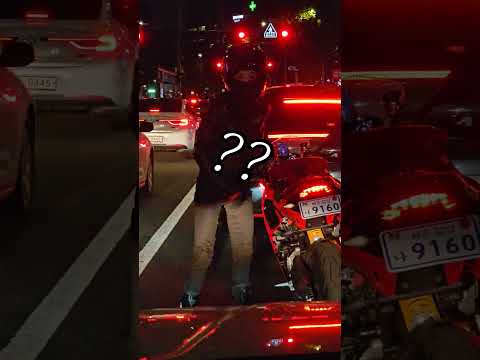 비매너 운전자 참교육하는 여성라이더