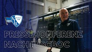 Pressekonferenz nach Hertha BSC