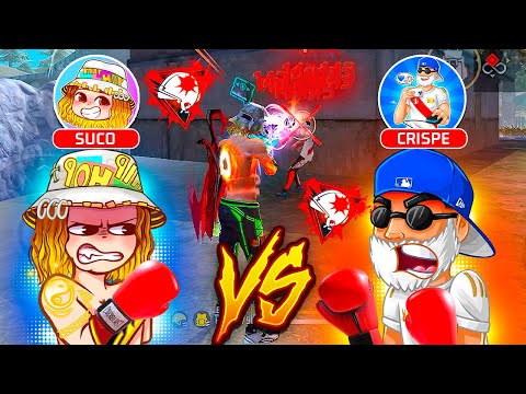 SUCO VS CRISPE JUEGAN UN PVP de FREE FIRE POR $100,000💎😱!